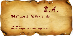 Mágori Alfréda névjegykártya
